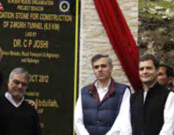 Rahul Gandhi lays foundation to Z-Morh Tunnel in Jammu and Kashmir