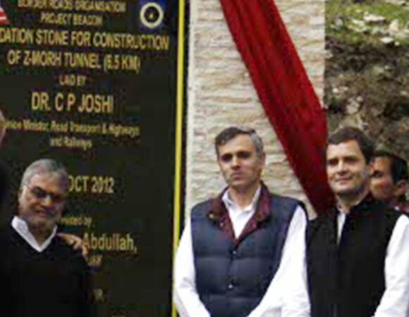 Rahul Gandhi lays foundation to Z-Morh Tunnel in Jammu and Kashmir