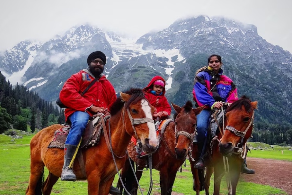 Horse Riding in pahalgam in Kashmirhills.com